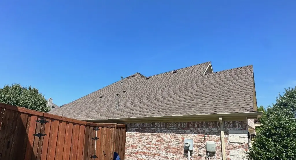 Completed roof replacement project in Clyde